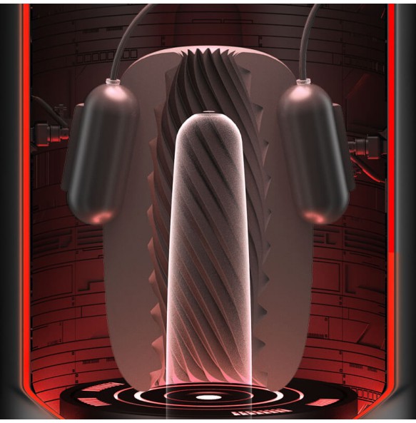 GALAKU - Training In Glans Exerciser Vibrator Delayed Ejaculation Masturbator (Chargeable - Spiral)